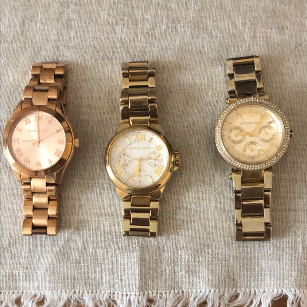 Michael Kors Women's Gold and Rose Gold Watches